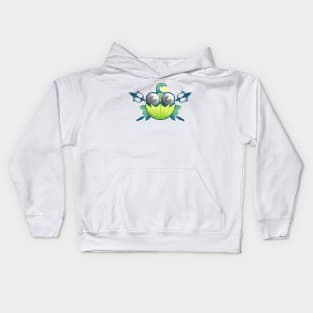 Vector Lamprey Monster Kids Hoodie